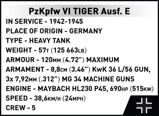 COBI-2807 PzKpfw VI Tiger Ausf. E - Executive Edition - Image 19