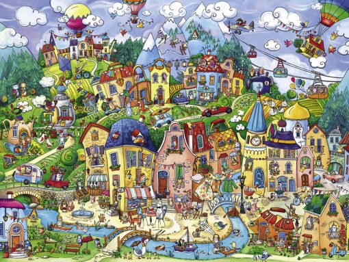 Happytown 1500-Piece Puzzle - Image 2