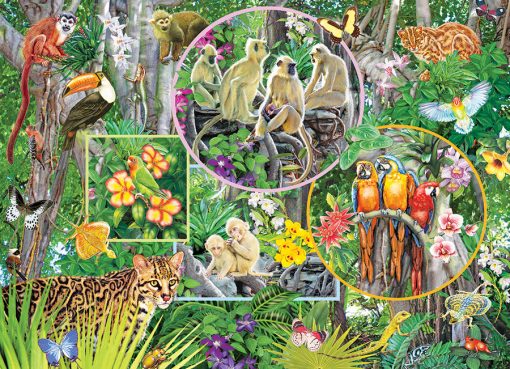 Rainforest Magic 350-Piece Family Puzzle - Image 3