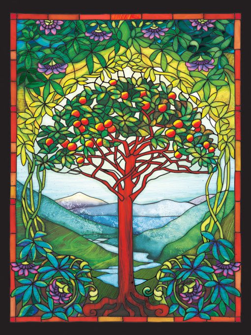 Tree of Life Stained Glass 275-Piece Family Puzzle - Image 3