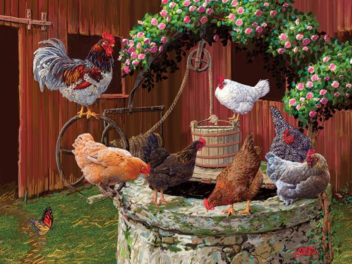 The Chickens are Well 275-Piece Family Puzzle - Image 3