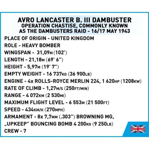 COBI-5758 Avro Lancaster B. III Dambuster - Executive Edition - Image 12