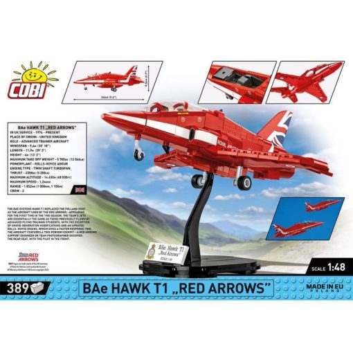 COBI-5844 COBI 389 PCS ARMED FORCES /5844/ BAE HAWK T1 RED ARROWS - Image 2