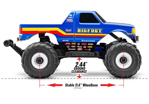 67134-4 Traxxas 1/10 Ford F-150 BL-2S 4X4 RTR - Bigfoot No. 8 - Image 30