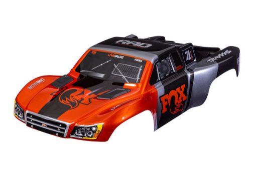 6849-FOX Traxxas Body, Slash VXL 2WD, Fox Edition (clipless mounting)