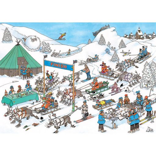 Reindeer Races 500-Piece Puzzle - Image 2