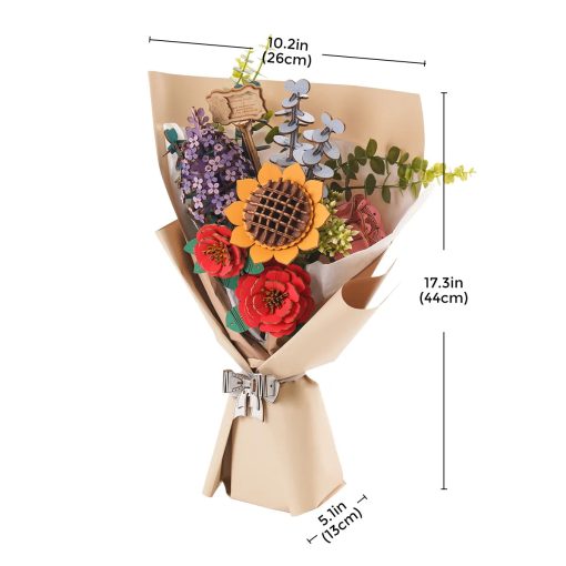 ROETW01H Rowood Wooden Flower Bouquet - Image 2