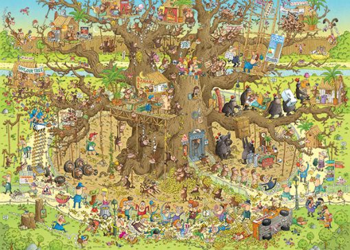 Monkey Habitat 1000-Piece Puzzle - Image 2