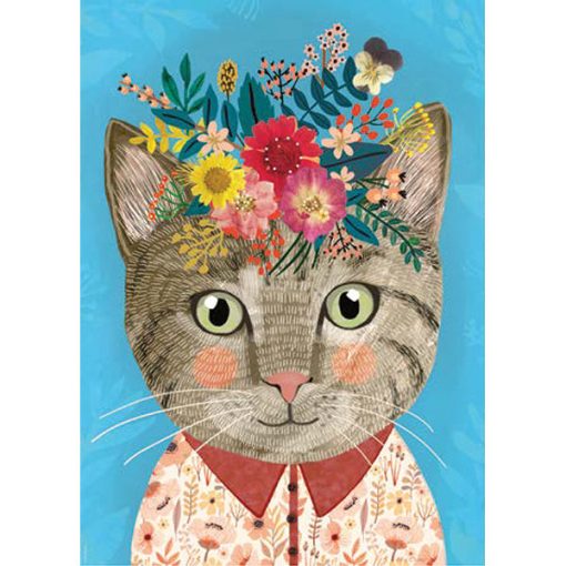 Pretty Feline, Floral Friends 1000-Piece Puzzle - Image 2