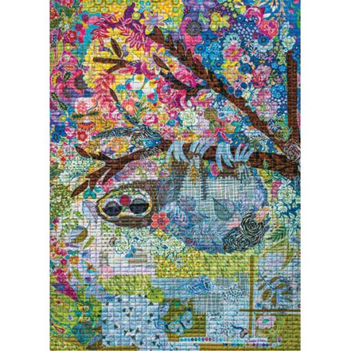 Sloth, Quilt Art 1000-Piece Puzzle - Image 2