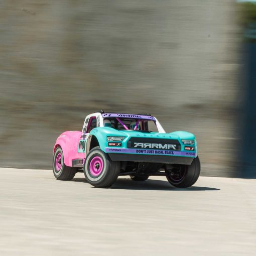 ARA2304ST1 MOJAVE GROM 223S BLX Brushless 4X4 Small Scale Desert Truck RTR with Battery & Charger, Teal - Image 13