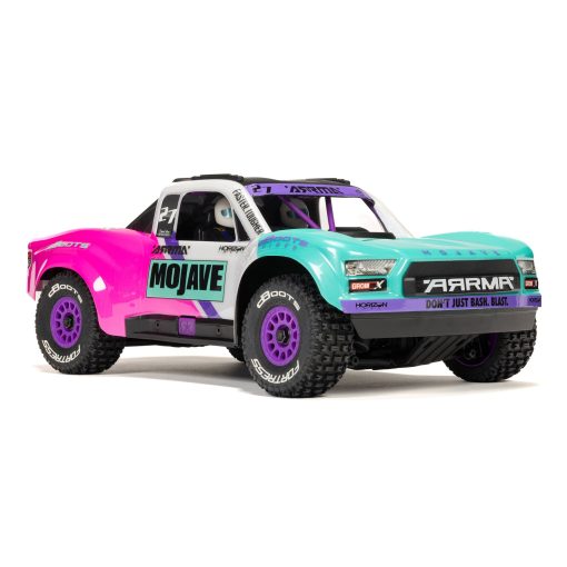 ARA2304ST1 MOJAVE GROM 223S BLX Brushless 4X4 Small Scale Desert Truck RTR with Battery & Charger, Teal - Image 3