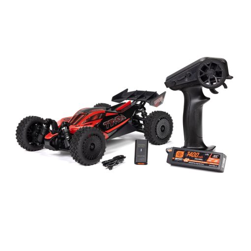 ARA2306ST1 TYPHON GROM 223S BLX Brushless 4X4 Small Scale Buggy RTR with Battery & Charger, Red - Image 4