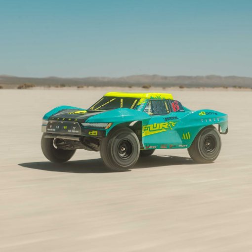 ARA3521T2 1/10 FURY 2wd 223S BLX Brushless Short Course Truck RTR with DSC, Green - Image 8