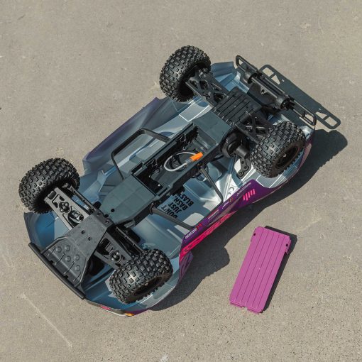 ARA3521T3 1/10 FURY 2wd 223S BLX Brushless Short Course Truck RTR with DSC, Purple - Image 9