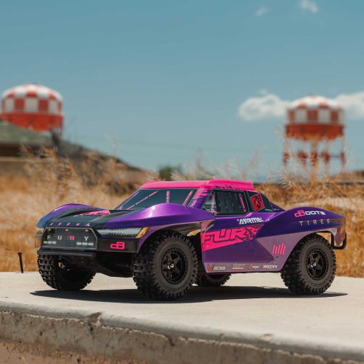 ARA3521T3 1/10 FURY 2wd 223S BLX Brushless Short Course Truck RTR with DSC, Purple - Image 8