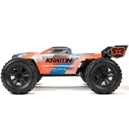 ARA8608V6T1 1/8 KRATON 6S V6 4X4 BLX Brushless Speed Monster Truck RTR, Blue/Orange - Image 6