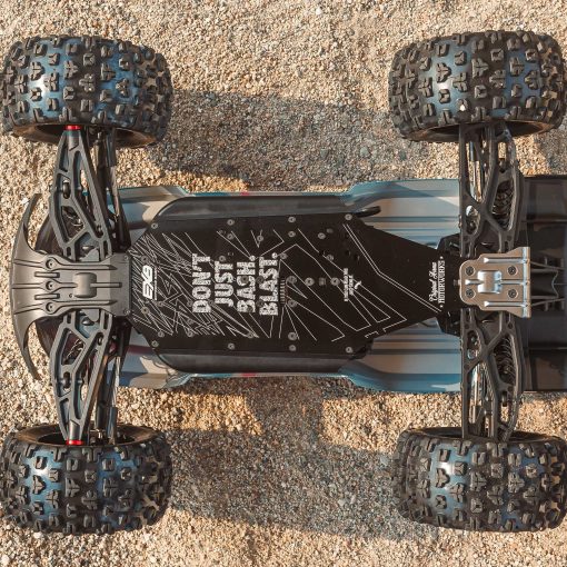 ARA8608V6T1 1/8 KRATON 6S V6 4X4 BLX Brushless Speed Monster Truck RTR, Blue/Orange - Image 13