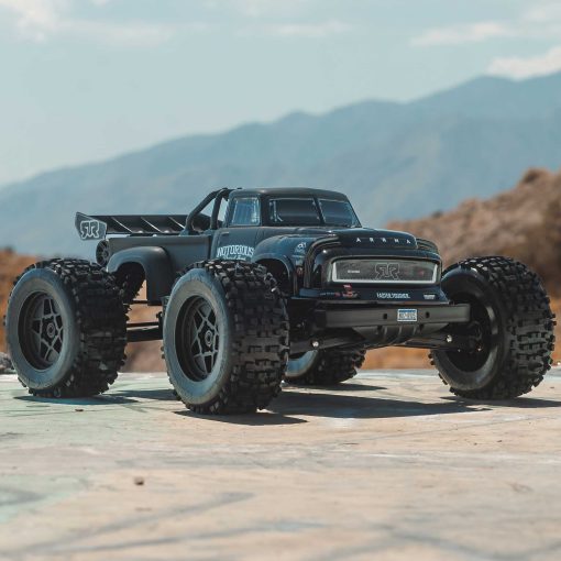 ARA8611V6T1 1/8 NOTORIOUS 6S V6 4X4 BLX Brushless Stunt Truck RTR, Black - Image 15