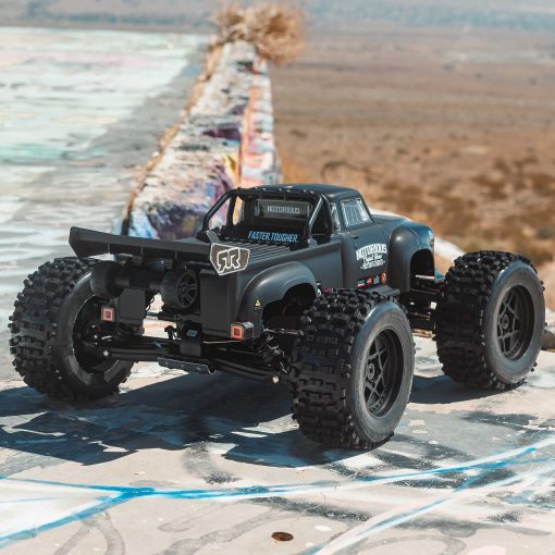 ARA8611V6T1 1/8 NOTORIOUS 6S V6 4X4 BLX Brushless Stunt Truck RTR, Black - Image 16