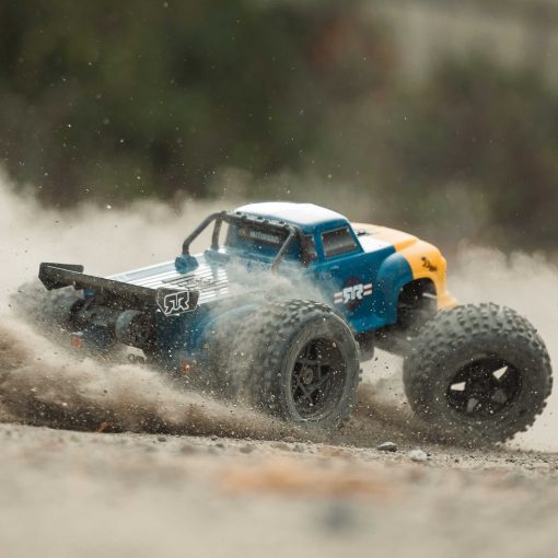 ARA8611V6T2 1/8 NOTORIOUS 6S V6 4X4 BLX Brushless Stunt Truck RTR, Blue - Image 14