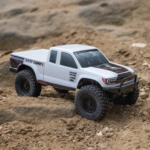 AXI-1219T1 1/24 SCX24 Base Camp 4WD Rock Crawler Brushed RTR with Battery & Charger, White - Image 20