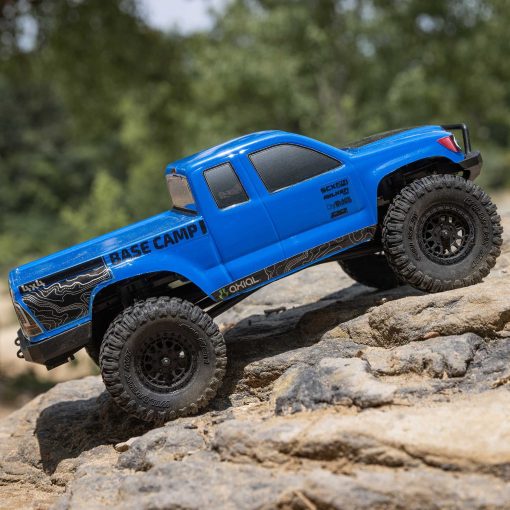 AXI-1219T2 1/24 SCX24 Base Camp 4WD Rock Crawler Brushed RTR with Battery & Charger, Blue - Image 18