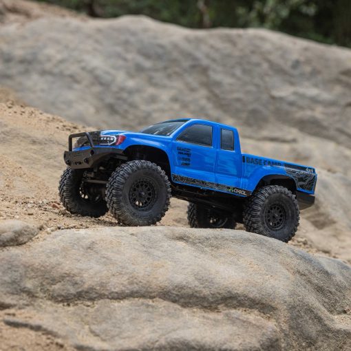 AXI-1219T2 1/24 SCX24 Base Camp 4WD Rock Crawler Brushed RTR with Battery & Charger, Blue - Image 20