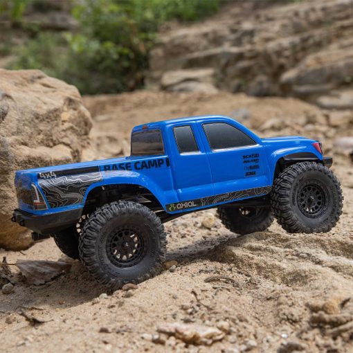 AXI-1219T2 1/24 SCX24 Base Camp 4WD Rock Crawler Brushed RTR with Battery & Charger, Blue - Image 21