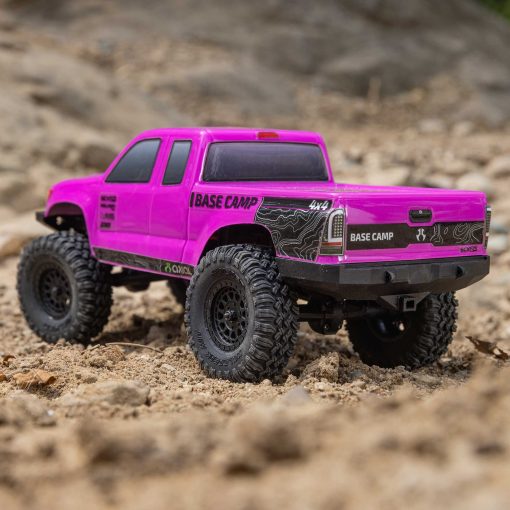 AXI-1219T3 1/24 SCX24 Base Camp 4WD Rock Crawler Brushed RTR with Battery & Charger, Pink - Image 19