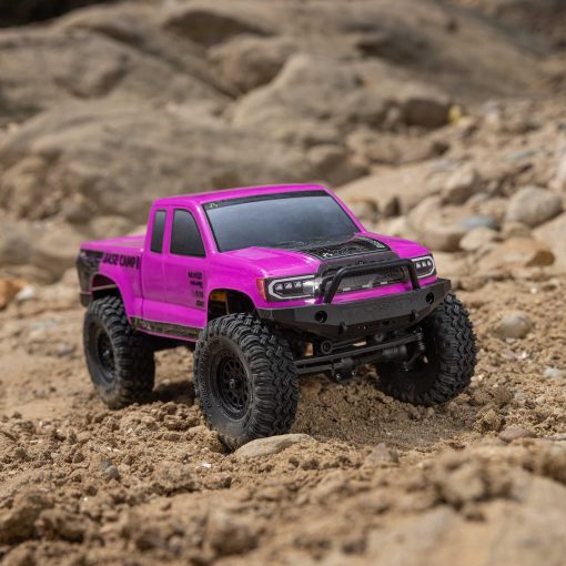 AXI-1219T3 1/24 SCX24 Base Camp 4WD Rock Crawler Brushed RTR with Battery & Charger, Pink - Image 20