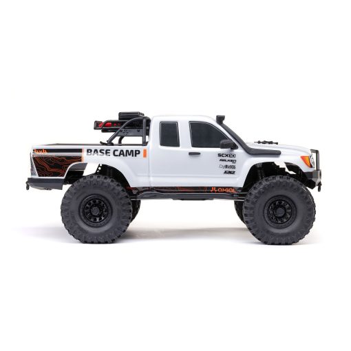 AXI-1375T1 1/10 SCX10 III Base Camp 4X4 Rock Crawler Brushed RTR, White - Image 7