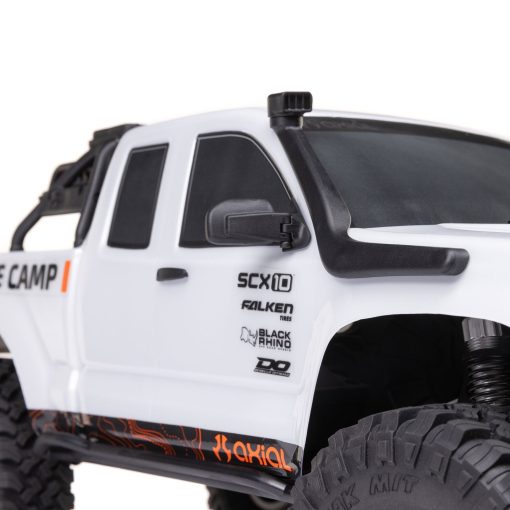 AXI-1375T1 1/10 SCX10 III Base Camp 4X4 Rock Crawler Brushed RTR, White - Image 6