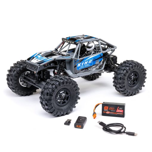 AXI-1750T1 1/18 UTB18 Capra 4WS 4WD Trail Buggy RTR with Battery & Charger, Blue