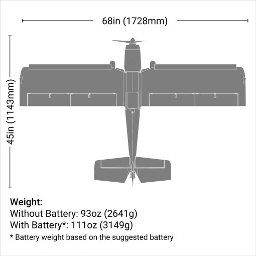 EFL02550 Super Timber 1.7m BNF Basic with AS3X and SAFE Select - Image 19