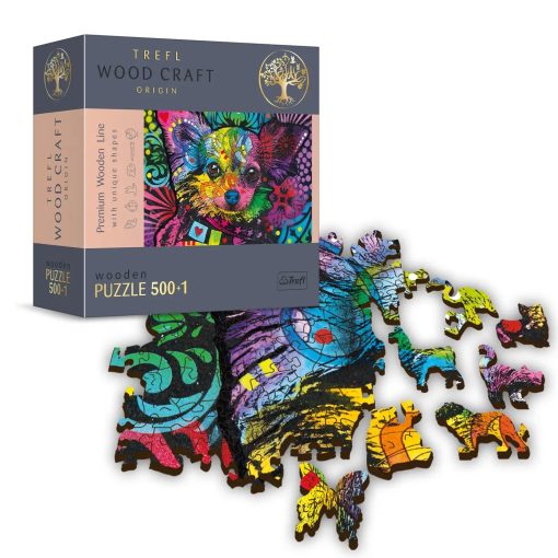 Colourful Puppy 501-Piece Wooden Puzzle - Image 3