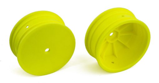 ASC92096 Team Associated 12mm 4WD 2.2" Front Wheels (Yellow)