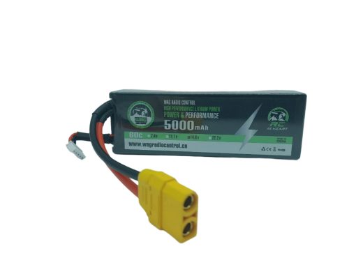 WAGB4S5060HX9 WAG LiPo Battery 4S 14.8V 5000mAh 60C XT90 - Image 2