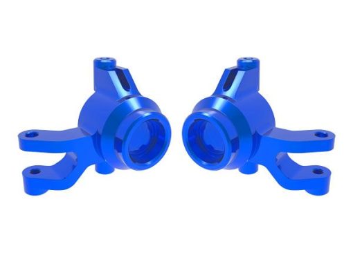 10734-BLUE Traxxas Steering blocks, 6061-T6 aluminum (blue)(left & right)