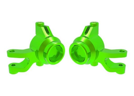 10734-GRN Traxxas Steering blocks, 6061-T6 aluminum (green)(left & right)