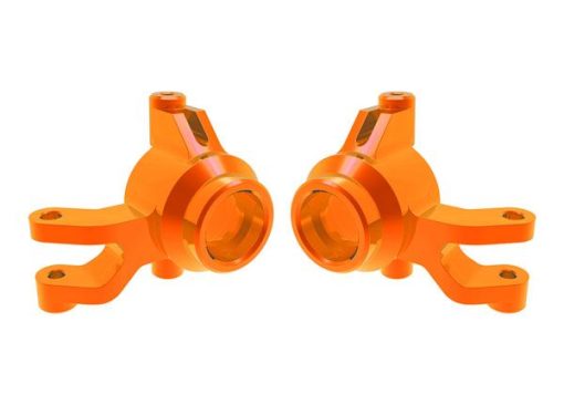 10734-ORNG Traxxas Steering blocks, 6061-T6 aluminum(orange)(left & right)