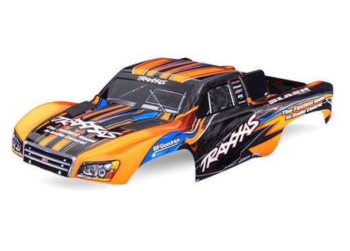 5924-ORNG Traxxas Body, Slash 2WD, orange, painted, clipless mounting