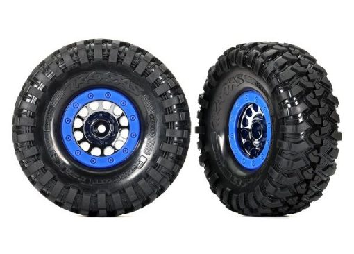 8182A Traxxas Tires & wheels, assembled, 1.9" Black (2)